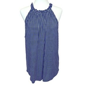 Adrianna Papell Printed Ruffle Neck Halter Top